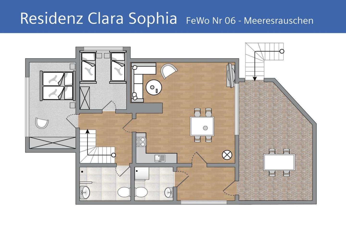 Ferienwohnung Meeresrauschen In Der Residenz Clara Sophia Binz Exterior foto
